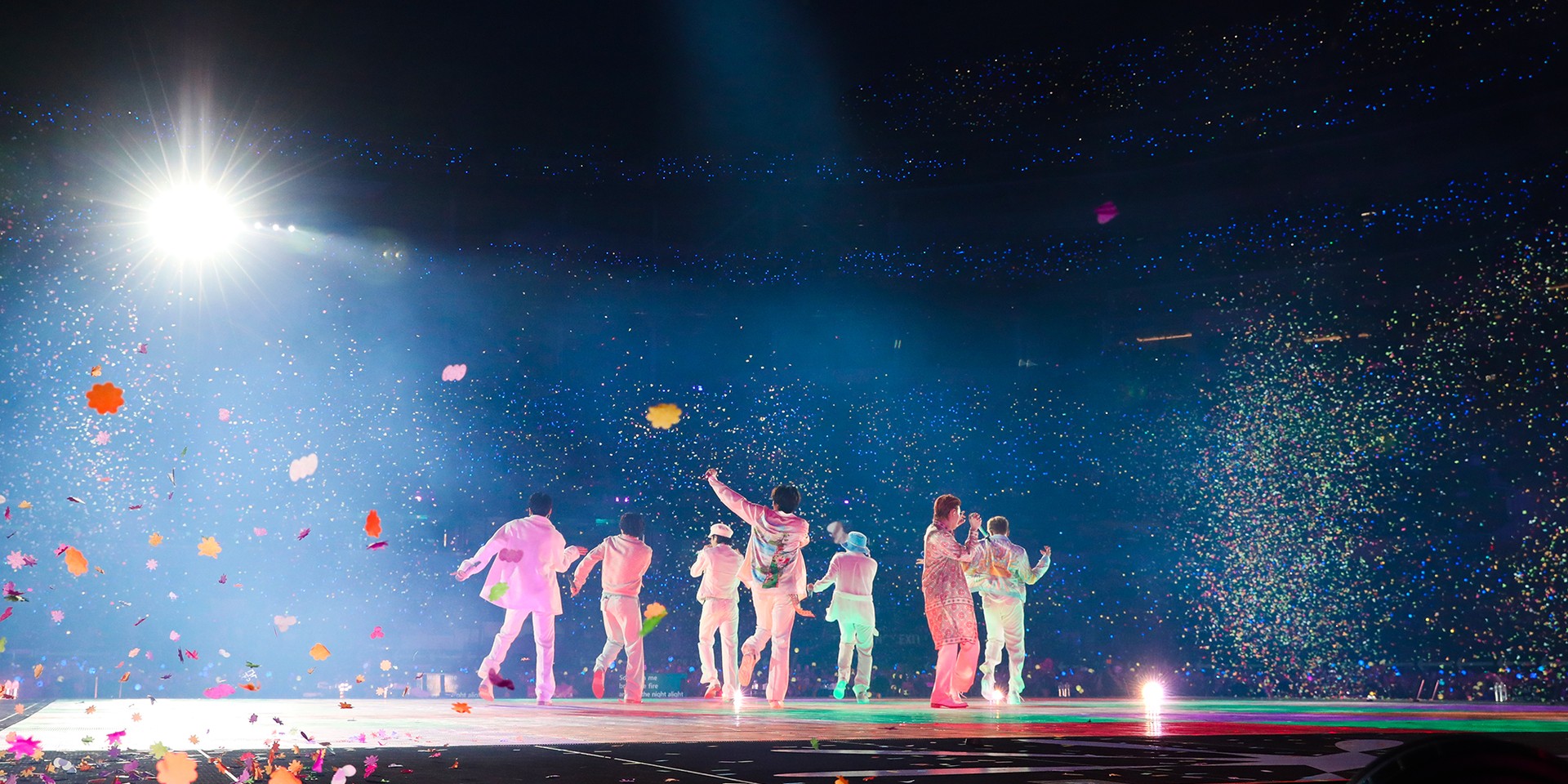 BTS on stage at Permission to Dance in Seoul