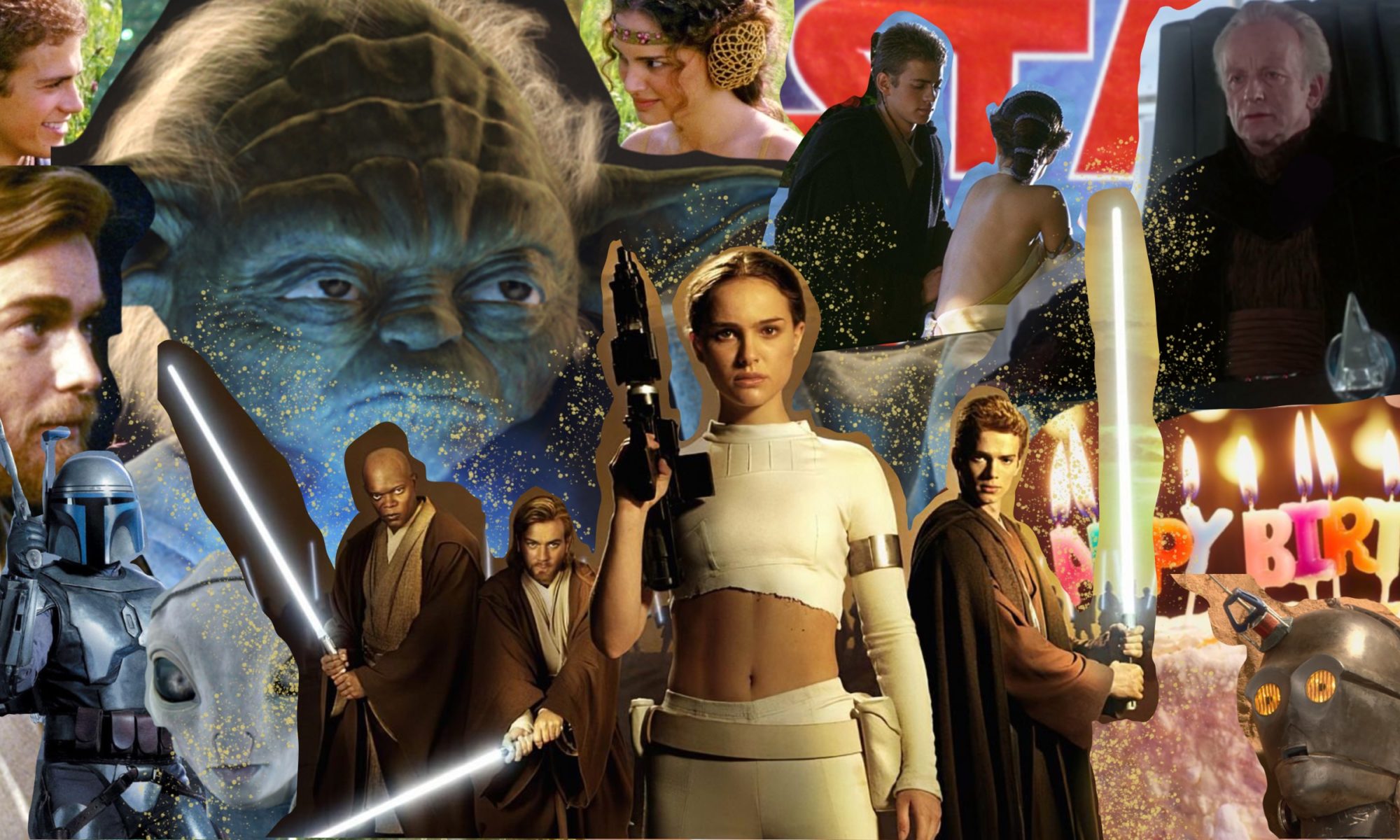 star wars attack of the clones collage
